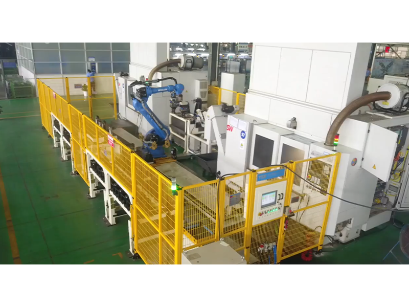 Ground track robot loading and unloading